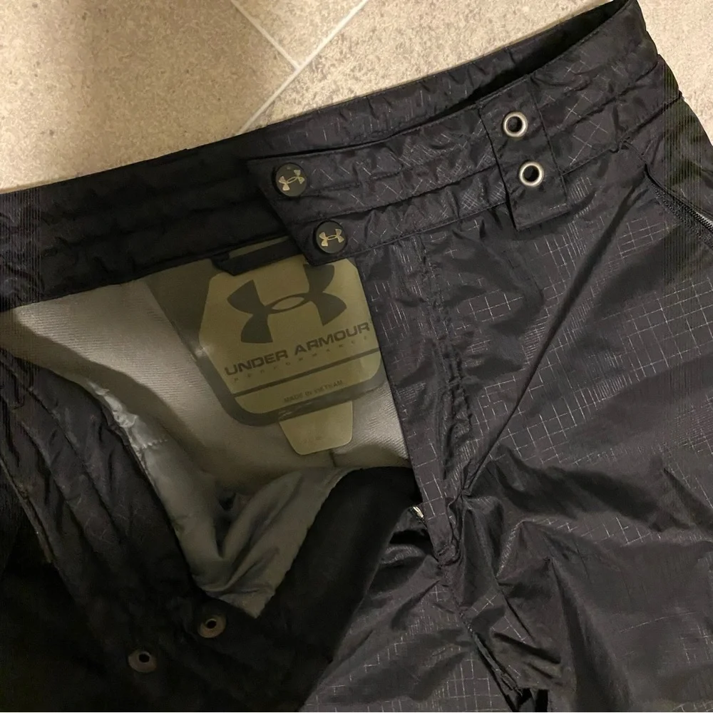 Under Armour Performance Ski Pants Black Youth Large Lined Unisex Snow Gorp Warm